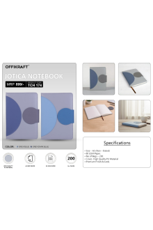 Offikraft Jotica Notebook - Blue And Grey